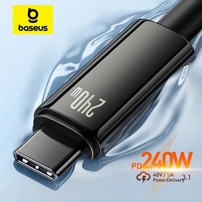 Cabo de Carregamento Ultra Rápido USB-C 240W 5A