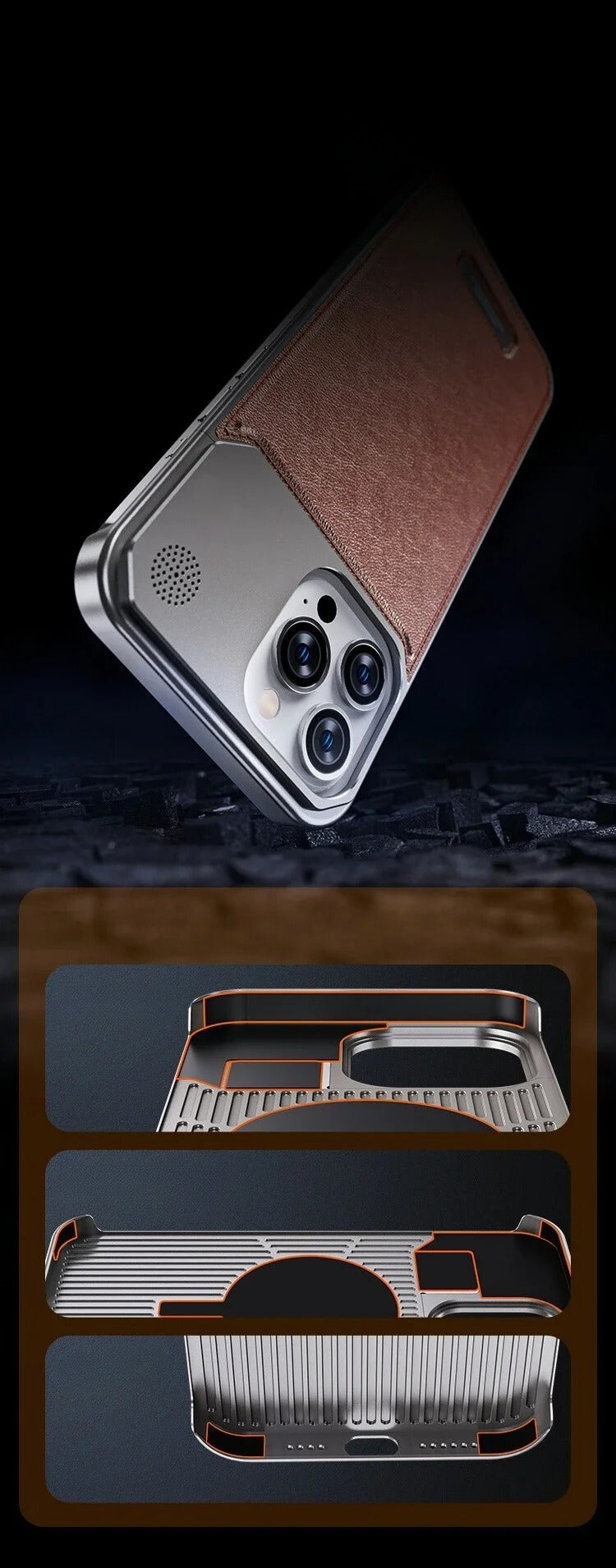 Capa para iPhone Metal Aromaterapia Lux - Estilo Sofisticado com Funcionalidade Relaxante