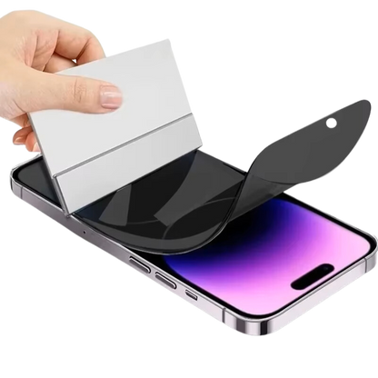 Película Anti-Spy de Hydrogel para iPhone - 3 Peças com Protetor de Privacidade