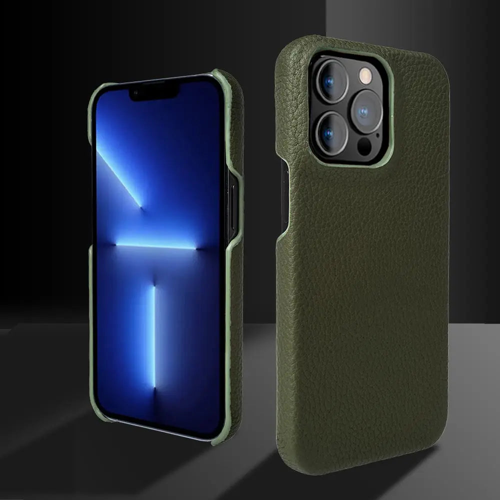 Capa para iPhone em Couro Genuine Luxuoso - Proteção Elegante para o Seu Dispositivo