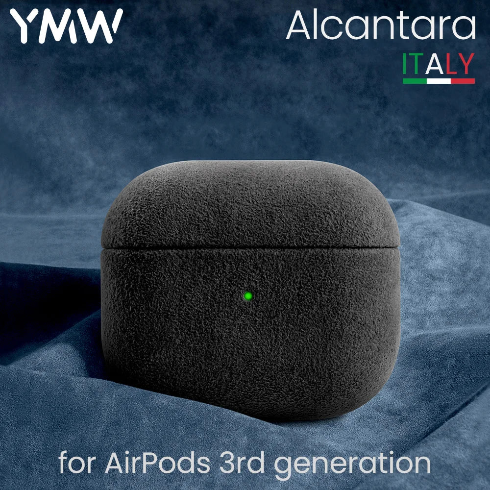 Capa Luxuosa em Suede Artificial ALCANTARA para AirPods 3