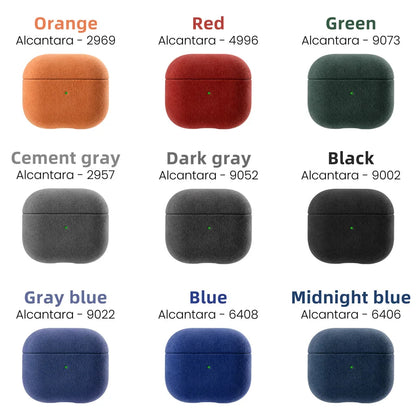 Capa Luxuosa em Suede Artificial ALCANTARA para AirPods 3