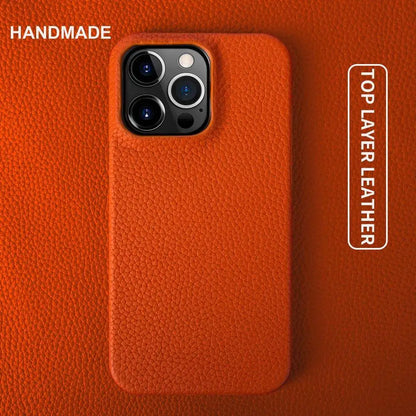 Capa para iPhone em Couro Genuine Luxuoso - Proteção Elegante para o Seu Dispositivo